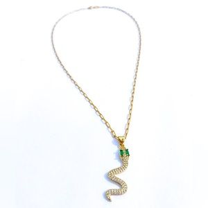 NEW!! 14k GF statement necklace 20”